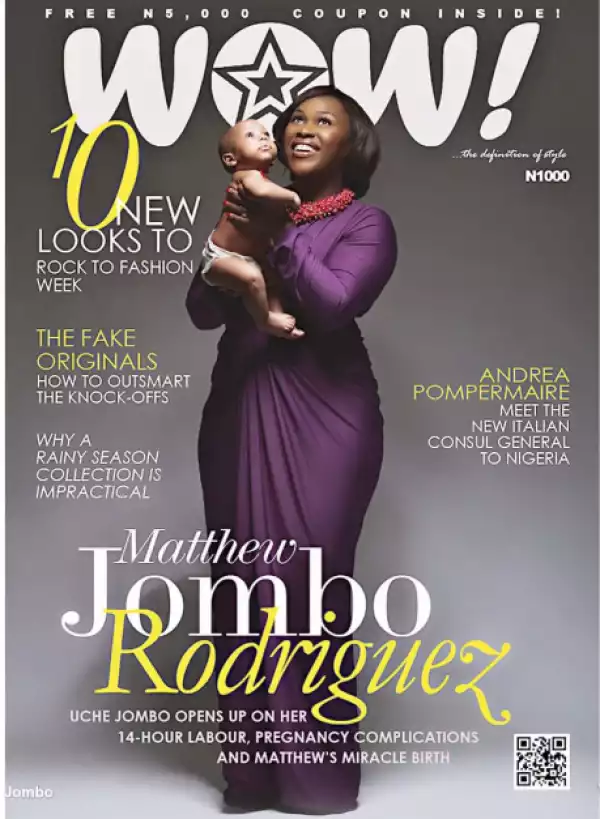 Uche Jombo Finally Shows Off Her Son